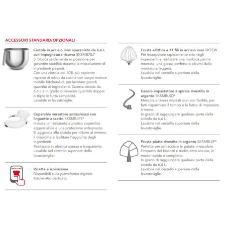 K6 PLANETARIA KITCHENAID 5KSM70JPX