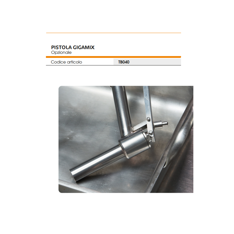 TB040 PISTOLA PER ACCESSORIO POMPA PER BLENDER GIGAMIX DYNAPUMP