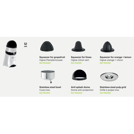 SPREMIAGRUMI SP52G VERSIONE VERNICIATO GRIGIO