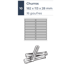 WECAVA PIASTRA CHURROS ELETTRICA 180° DESTRA/SINISTRA