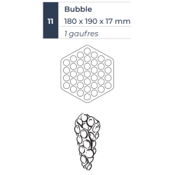 WECAUA BUBBLE WAFFLE 180° DESTRA/SINISTRA